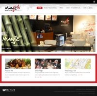 Manje rápido gourmet Diseño sitio web